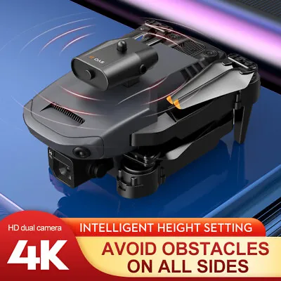 $69.99 • Buy 4K GPS Drone HD Camera Drones WiFi FPV Selfie Avoidance Quadcopter 3 Batteries