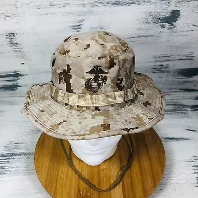 United States Marine Corps Hat Mens Medium Desert Digital Camo Military Bucket • $19.96