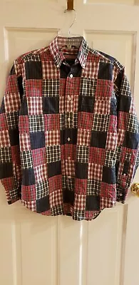 Vineyard Vines Button Down Murray Shirt Patchwork Plaid Small Blue Red Green  • $28