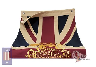 Authentic Wovenmagic Vintage Union Jack Flag Gold Royal Coat Of Arms Jubilee Dec • £49.98