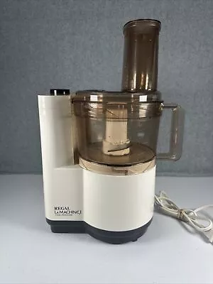 Regal La Machine 1 Full Size Food Processor Model V813 White Made In USA WORKS! • $42.99