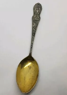 Vintage Sterling Silver Vermont Freedom And Unity Souvenir Spoon • $55