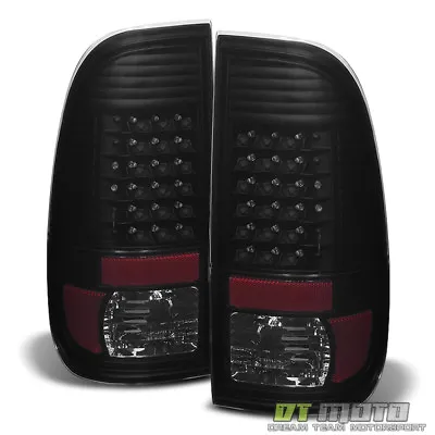 $129.99 • Buy Black Smoke 2008-2016 Ford F250 F350 Super Duty LED Tail Lights Lamps Left+Right