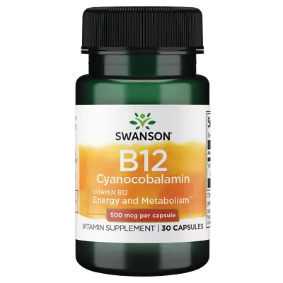 Swanson Vitamin B-12 500 Mcg 30 Capsules • $5.78