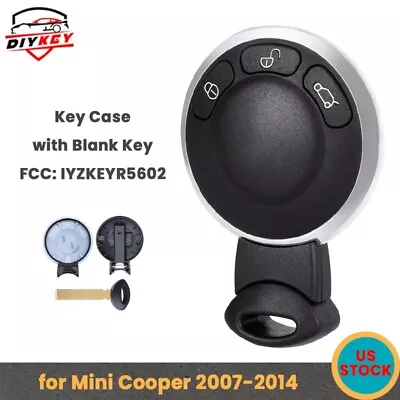 3 Button Remote Key Shell Case For BMW Mini Cooper R56 R57 R58 R60 R61 2007-2014 • $10.11