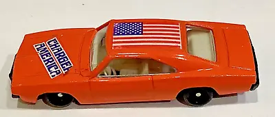 Vintage 1:64 Diecast Orange AMERICA CHARGER Dodge Hong Kong USA Flag Great Cond. • $12