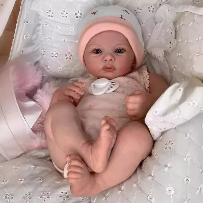 Handmade Realistic Reborn Baby Dolls Vinyl Silicone Newborn Doll Real Girl Gift • $100.31