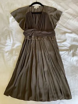 Vanessa Bruno Athe Brown Dress Size 36 • $59.99