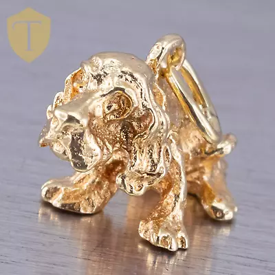 14k Yellow Gold Vintage Unisex Functional Bobblehead Dog Charm - 2.7g • $254.95