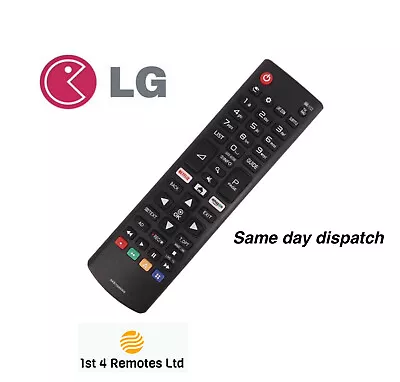 £4.99 • Buy Akb75095308 For Lg Tv Replacement Remote Control  Smart Tv Led 3d Netflix Button