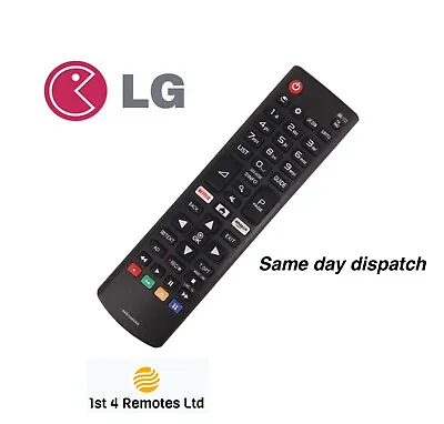 £4.99 • Buy Lg Tv Akb75095308 Remote Control Replacement Smart Tv Led 3d Hdtv Netflix Button