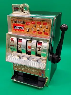 1970's Vintage WACO Mechanical Toy Slot Machine - LAS VEGAS AUTOMATIC JACKPOT! • $29.99