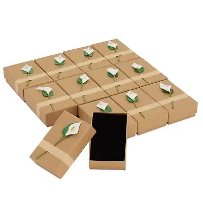 12 Pcs Jewelry Gift Boxes With Lids For Necklace Earrings Packaging (3.5x2.2 In) • $16.89