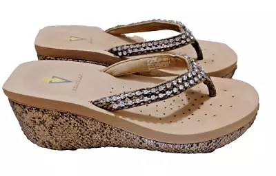 💗  Women's Size 6 Volatile Rhinestone Sandals 💗 • $29.99