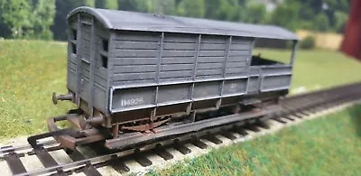 £9.99 • Buy Weathered Toad Airfix Work With Hornby Bachmann Guard Brake Van BR Grey Ex GWR