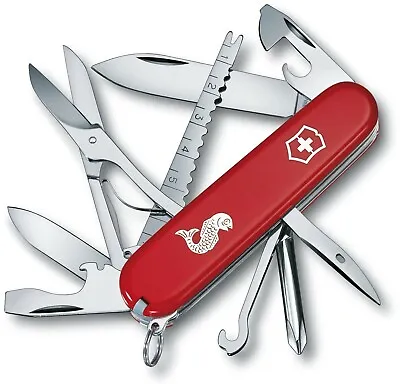 Victorinox Fisherman Red Swiss Army Knife - VN1473372 - 1.4733.72 • $33