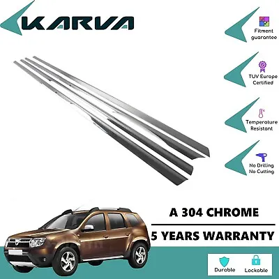 Stainless Steel Chrome Window  Trim For Renault/Dacia Duster 2010-2018 • $55