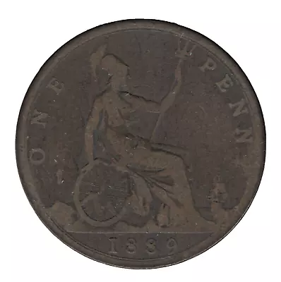 1889 Victoria One Penny Coin • £8.75