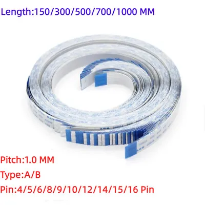 5Pcs FPC Ribbon Flexible Flat FFC Cable 4/5/6/8/9/10/12/14/15/16 Pin 1mm • $5.59