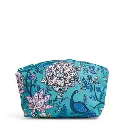 Vera Bradley Lighten Up Grand Travel Cosmetic Peacock Garden NWT Makeup Bag • $23.74