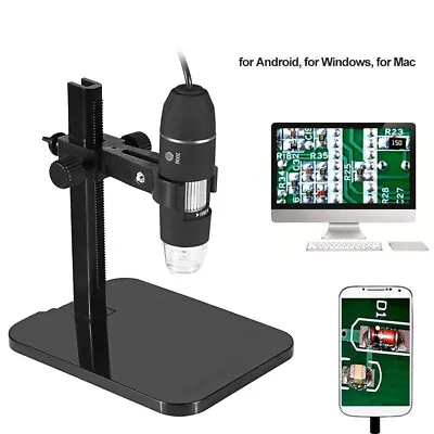 1000X Digital Microscope 8LED USB Magnifier Endoscope Camera With Stand C4J9 • $19.29
