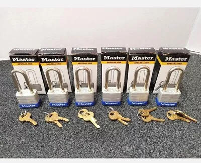 Lot Of ( 6 ) Master Lock Padlocks Special Use All Keyed Alike • $49.99