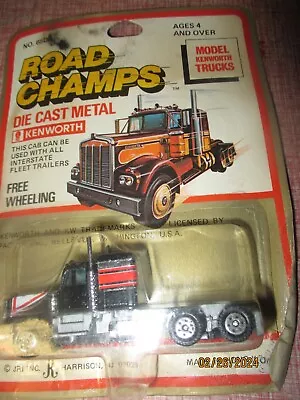 Vtg Road Champs Kenworth Cab On Card Orange • $3