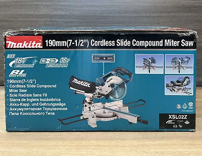 Makita XSL02Z 18V X2 LXT Li-Ion 36V 7-1/2  Dual Slide Compound Miter Saw (Bare) • $734