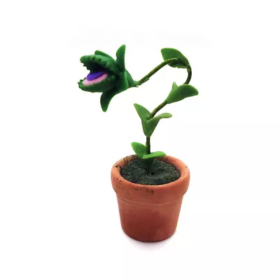 1/12 Scale Dollhouse Miniatures Pocket Potted Plant Flowers Clay Ceramics Decor • $12.88