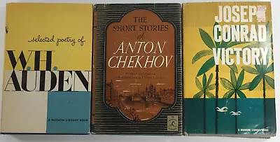 Lot Of 3 Modern Library Anton Chekhov W.H. Auden Joseph Conrad • $32.99