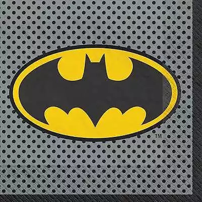 Batman Justice League Heroes Unite Birthday Party Pk 16 Large Paper Napkins • $5.99