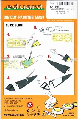 1/48 Eduard #EX1018 Gannet AS.4 National & AC Mask For Airfix Kit • $12.99