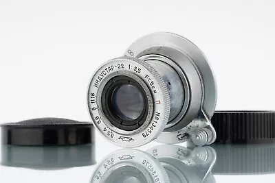 KMZ Industar-22 5cm F/3.5 Colapsable Lens M39 Mount Red P From 1961 • $39