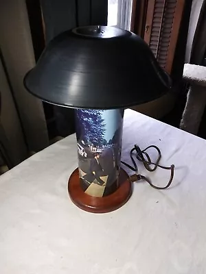 2009 2011 Yampa Design The BEATLES   Abby Road  Album LP Lamp Wood Base • $75