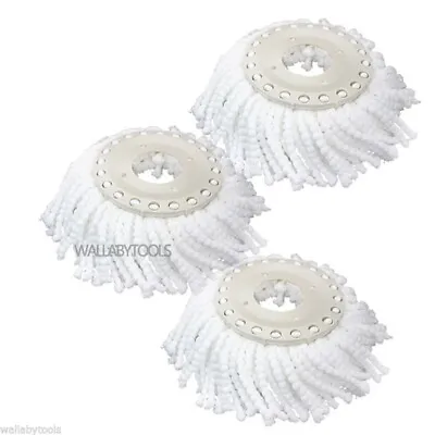 Lot (3) Replacement Microfiber Mop Head Refill For Hurricane 360° Spin Magic Mop • $13.99