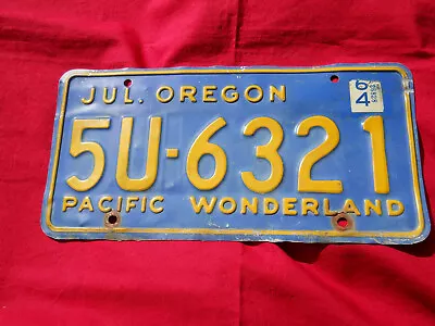 July Pacific Wonderland Oregon License Plate • $94.64
