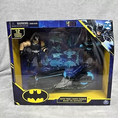 DC Comics Spin Master Batman MotoTank Vehicle 4  Bane & Batman Action Figure NIB • $17.99