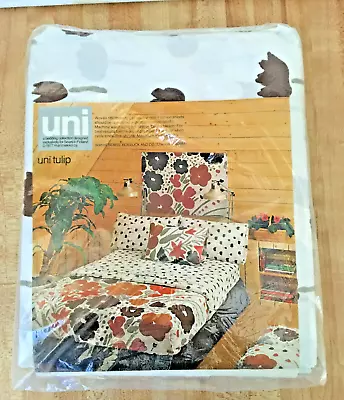 Vintage Marimekko Uni Tulip Full Bed Fitted Sheet Sears Finland 1977 NEW • $73