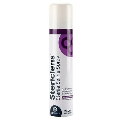 Stericlens Aerosol Sterile Saline Solution Wound Cleanser Cleaner  240ml • £13.99