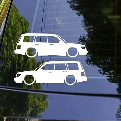 2x Lowered Car Stickers For Subaru Forester (SF 1st Gen 1997-2002) • $8.99