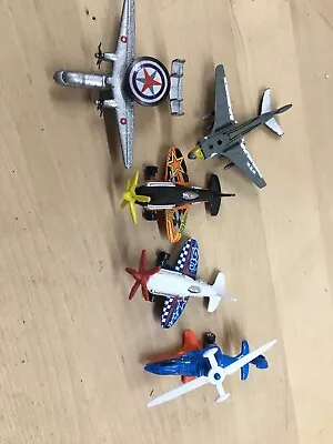 Lot Of 5 Metal & Die-cast Plane Lot - Matchbox Hot Wheels - Mixed Plane Types • $5