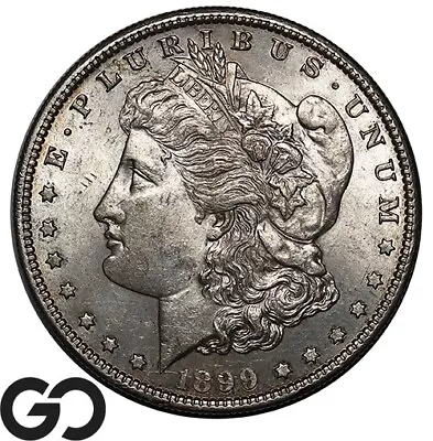 1899 Morgan Silver Dollar Silver Coin Brilliant Uncirculated++ Better Date • $10.50