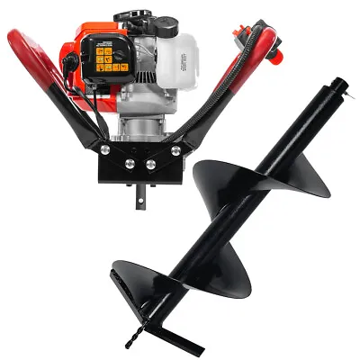 55cc 2 Stroke V-Type Gas Post Hole Digger One Man Auger EPA (Digger And 12 Bit) • $219.95