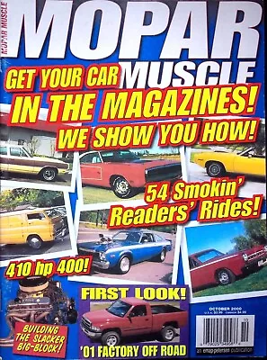 Mopar Muscle Magazine October 2000 - Volume 12 Number 10 • $4.87