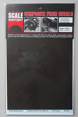 Plain Weave Black Pewter Decal 1:24 1:25 Scale Motorsport Model Accessory 1424 • $10.59