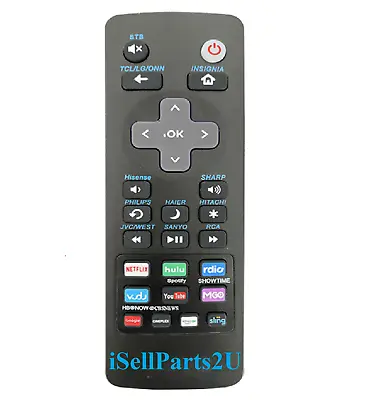 $5.94 • Buy Universal Remote For Roku TV's TCL, LG ONN, Sharp Philips, Hisense JVC RCA Sanyo
