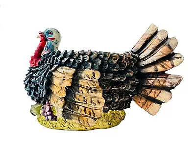 6” Medium Resin Plastic Thanksgiving Wild Turkey 3 1/2” Deep Planter Figurine • $7.50