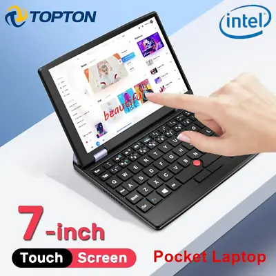 Mini Pocket Laptop 7 Inch Touch Screen 12GB DDR4 Notebook Netbook Windows 11 • $287.95