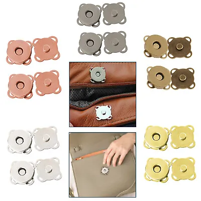 £2.89 • Buy 14mm 18mm Magnetic Snaps Purse Fasteners Making Hardware Bag Closure Clasp Stud