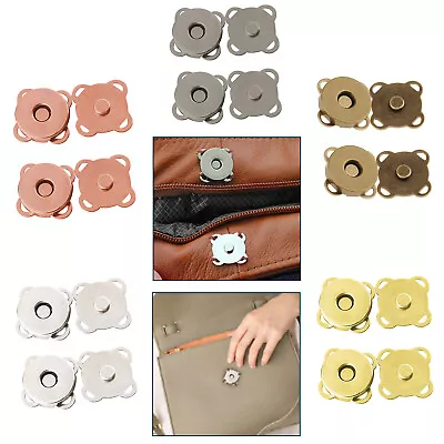 Magnetic Buttons Snaps Fasteners Clasp Handbag Bag Making Leathercraft 18mm/14mm • £21.79